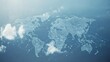 © Johannes - light blue background with a digital world map and global network connections, representing the concept of international business or connectivity