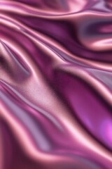 Leinwandbilder - Close-up of flowing pink and purple silk fabric with soft, luxurious texture and subtle light reflections.