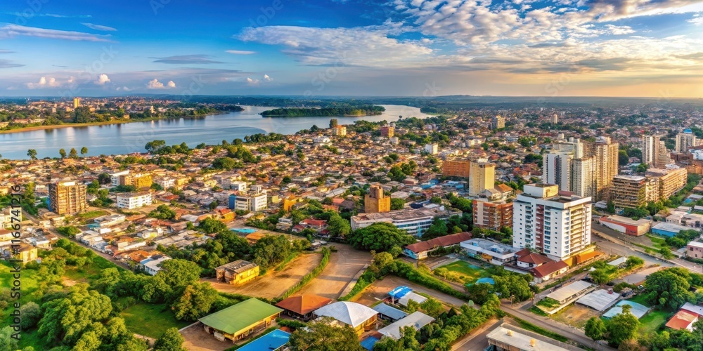 Panoramic View Of The Capital City Of Brazzaville Republic Of Congo panoramic-view-of-the-capital-city-of-brazzaville-republic-of-congo