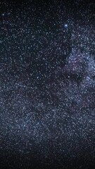 Wall Mural - Night Starry Sky With Glowing Stars. Bright Glow Of Sky Stars And Milky Way Galaxy. . Natural Background Backdrop