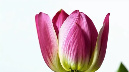 Wall Mural - Pink tulips bloom gracefully in macro timelapse capturing spring’s beauty Easter celebrations Valentine’s Day romantic bouquets