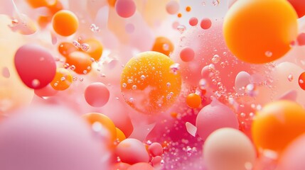 Wall Mural - Orange and pink abstract background