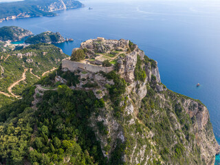 Canvas Print - Ancient coastal fortress overlooking the sea.