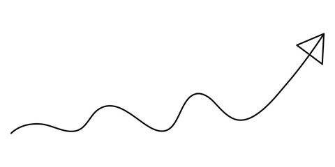 Arrow Symbol Continuous Line Icon, Arrow pointing right, continuous one line drawing vector. Single line Arrow pointing right, vector background. Arrow pointing right, icon. Continuous outline pro. 