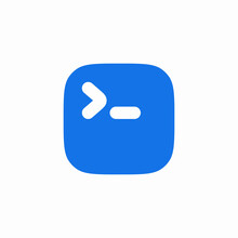command line icon vector sign