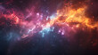 © jainul - colorful space background with stars, nebula gas cloud in deep outer space, science fiction illustrarion 3d render