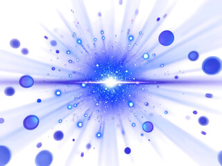Wall Mural - Sparkling light blue energy glitter firework universe unveiled symphony of light and color png transparent