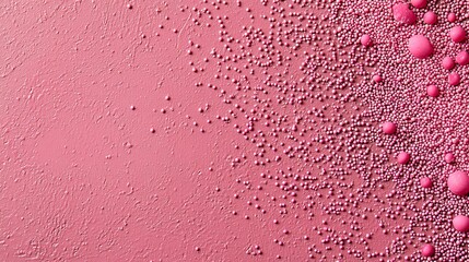 Wall Mural - abstract pink texture with scattered spheres, creating a visually appealing design.