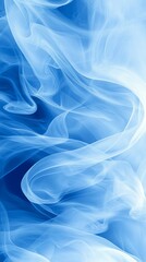 Poster - A blue and white abstract background with smoke