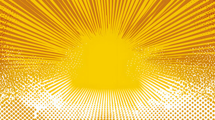 Wall Mural - Vibrant yellow sunburst design background