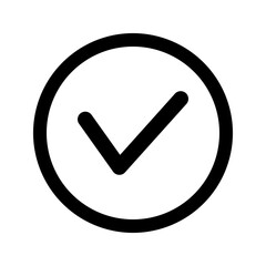 vector icon checklist correct flat design symbol