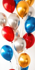 Festive celebration with multicolored balloons in vibrant display