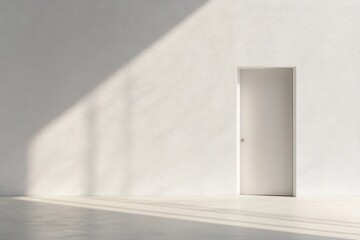 Wall Mural - serene minimalist design with open white space for elegant backdrop or creative concept