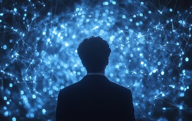 Poster - Abstract business network concept