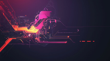 a futuristic abstract technology background with intricate digital patterns and luminous elements, s