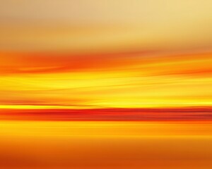 Wall Mural - Abstract blurred background with beautiful sunset light, yellow and orange colors, blurred sky, blurred nature background with bokeh effect. Blurred gradient background vector template design element.