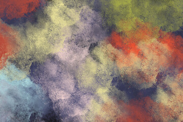 Wall Mural - Abstract watercolor digital art painting soft focus for texture background