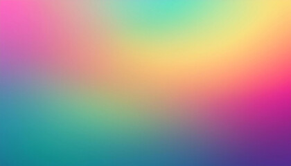 Vibrant abstract color gradient with grain noise texture effect. Modern blurred colourful