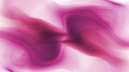 Wall Mural - Abstract pink color ink smooth wave background on white background