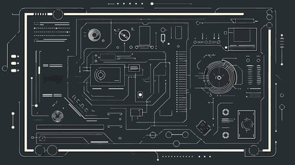 Professional API Application Program Interface Flat Vector Illustration