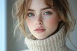 © zong - Young Woman in Turtleneck Sweater Portrait