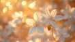 © zong - elegant white floral arrangement soft bokeh background peaceful beauty serene tribute mourning remembrance