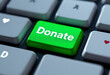 © Design_Stock - Donate Now, Green Keyboard Button, Online Donation, Giving on Keyboard, Charity Concept, Donate Key Close-up