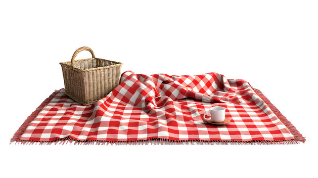 Magnificent Picnic blanket Polyester isolated on white background
