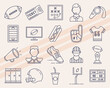 © ismail - Additional American football-themed vector icons featuring various sports and game elements