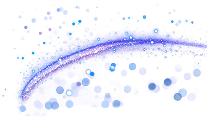 Wall Mural - Blue purple glitter streak with bokeh lights png clipart transparent