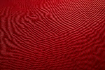 Vibrant red sports clothing with a focus on fabric quality.