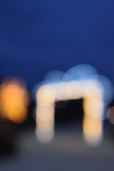 Wall Mural - a dreamy view of a brightly lit gateway.