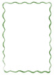 © Lora - Watercolor frame with green wavy lines.