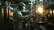 © talkative.studio - Factory Worker Operating Industrial Machinery in a Plant