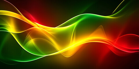 Wall Mural - red yellow and green smoke background.