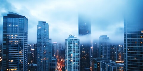 Poster - professional photo of downtown seattle