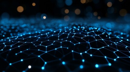 Abstract Network System Illustration