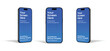 © Faridul Haque - Smartphone mockup template in black titanium, isolated background and shadow, high quality.