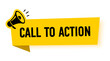 © iiierlok_xolms - Megaphone with call to action speech bubble. Loudspeaker. Banner for business, marketing and advertising. Vector illustration.