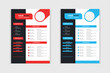 © Designer Robi - Professional resume business layout, Creative cv template vector minimalist