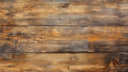 Poster - Rustic brown wooden planks background texture.