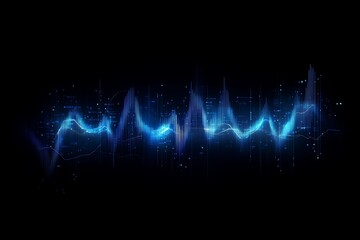 glowing data flow interface design