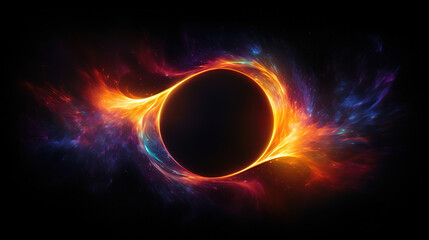 Wall Mural - cosmic whirlpool of energy: abstract space art
