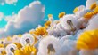 © AI Studio - Dandelions Swaying Under Blue Sky