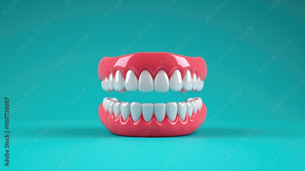 Dental hygiene tips understanding fake teeth models in a studio ...