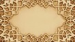 © lisa - Intricate Beige Abstract Frame Design Artwork
