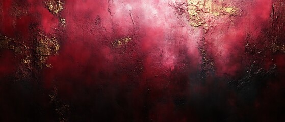 Wall Mural - Abstract red and gold texture.