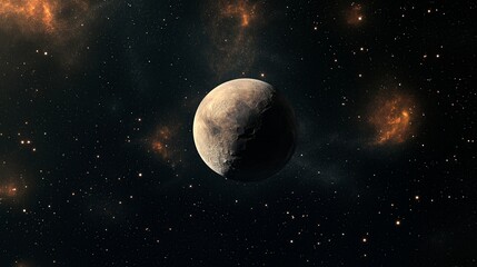 Wall Mural - moon in the night sky