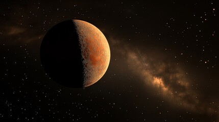 Wall Mural - moon in the night sky