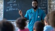 © irawan - A Male Doctor Lectures Children In A Classroom Setting